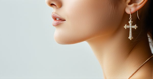 Discover the perfect hanging cross earring for everyday wear
